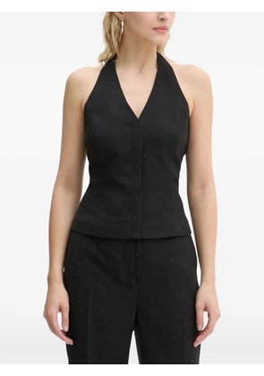 Bruuns Bazaar CorymbiaBBBelia halter-neck embellished top - Black