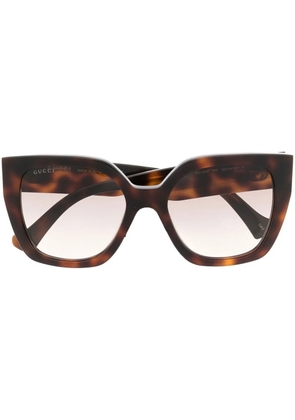 Gucci Eyewear tortoiseshell square-frame sunglasses - Brown