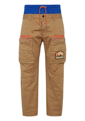 DSQUARED2 cotton cargo trousers - Brown