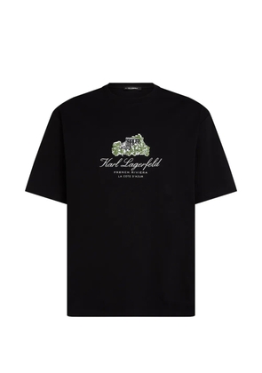 Karl Lagerfeld relaxed villa la vigie T-shirt - Black