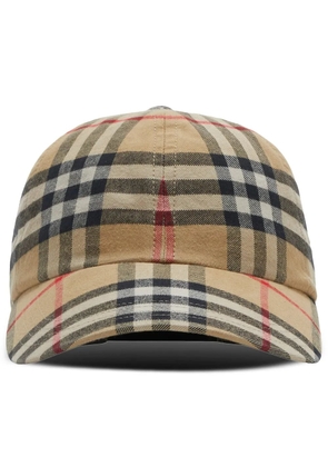 Burberry nova-check cotton baseball cap - Neutrals