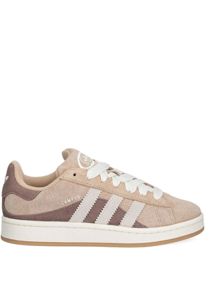 adidas suede three-stripe sneakers - Neutrals