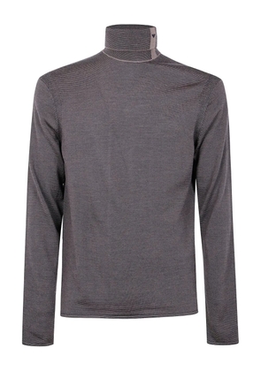 Emporio Armani turtleneck wool sweater - Neutrals