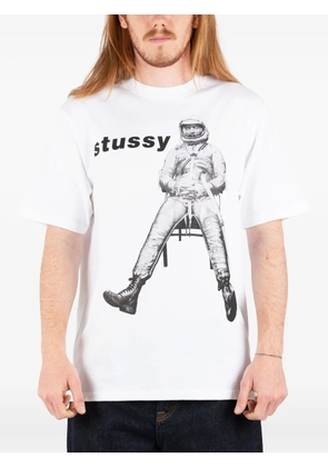 Stüssy astronaut-print T-shirt - White
