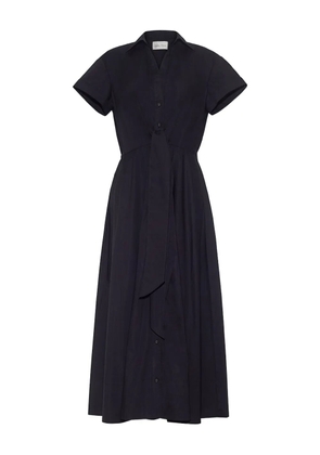 Cara Cara self-tie midi day dress - Black