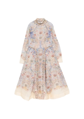 ZIMMERMANN Rebellion floral-print midi dress - Blue