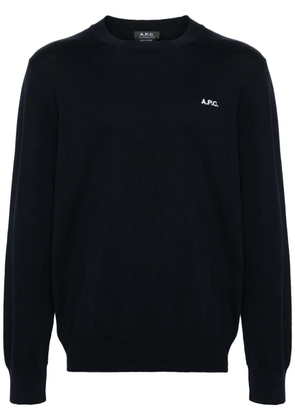 A.P.C. Melville cotton jumper - Blue