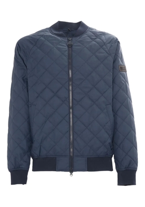 Barbour International Harfell diamond-pattern quilted bomber jacket - Blue