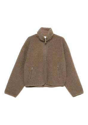 ENTIRE STUDIOS Ef faux-fut zip jacket - Brown