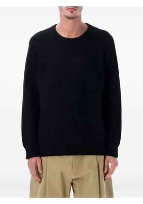 Corridor ribbed crew-neck sweater - Black