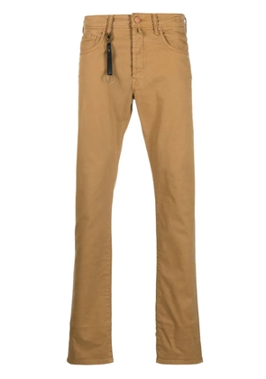 Incotex low-rise slim-fit trousers - Brown