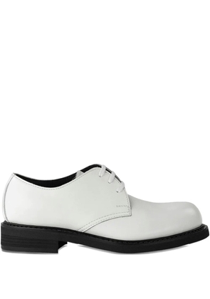 Comme Des Garçons Comme Des Garçons lace-up leather derby shoes - White