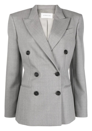 ARMARIUM notched lapels double-breasted blazer - Grey