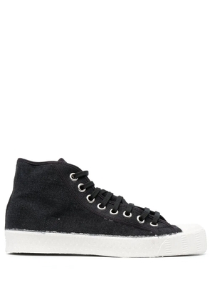 Spalwart distressed-finish high top sneakers - Black