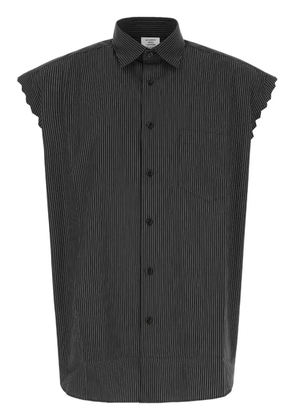 VETEMENTS ribbed poplin shirt - Black
