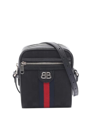 Balenciaga Pre-Owned x Gucci hacker project shoulder bag - Black