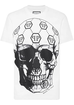 Philipp Plein skull-print round-neck T-shirt - White
