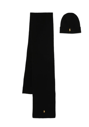 Polo Ralph Lauren Polo Pony-motif scarf set - Black