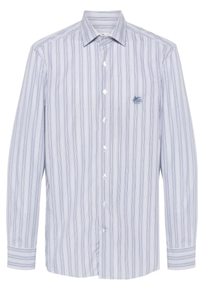 ETRO Pegaso embroidery shirt - Blue