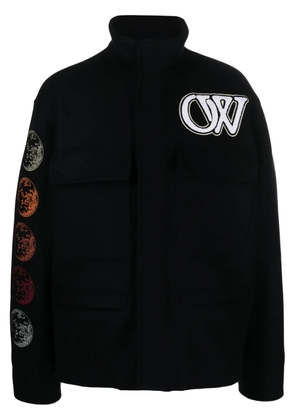 Off-White Phase Varsity wool-blend jacket - Black