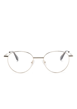 Alexander McQueen Eyewear round-frame glasses - Gold