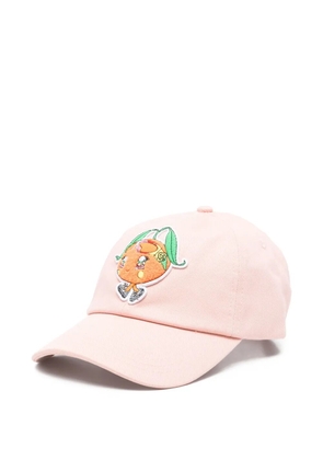 Casablanca logo-embroidered cap - Pink