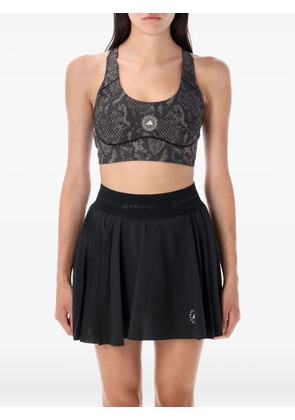 adidas by Stella McCartney snake-print racer-back top - Grey