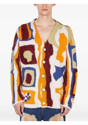 The Elder Statesman abstract-pattern cardigan - Multicolour