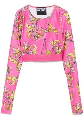 Versace Jeans Couture Barocco-print top - Pink