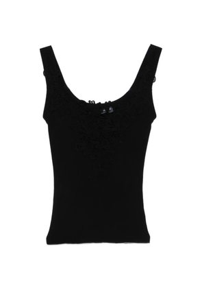 Ermanno Scervino lace-trim top - Black