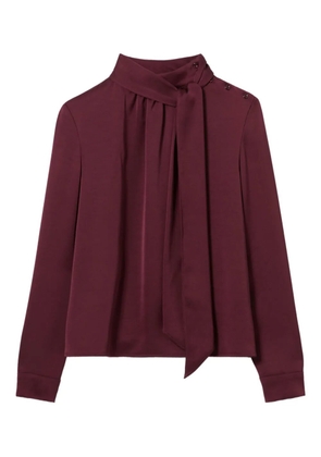 Claudie Pierlot bow-detail long-sleeve blouse - Red