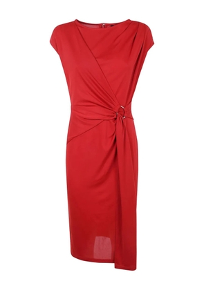 Lauren Ralph Lauren ring-detail midi dress - Red