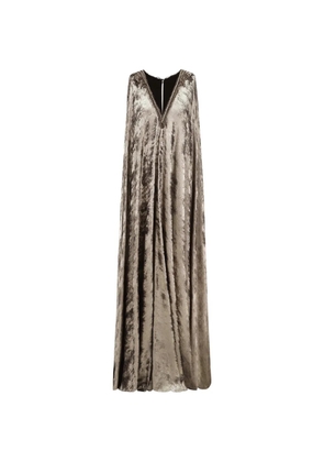 Gemy Maalouf metallic embellished maxi dress - Grey