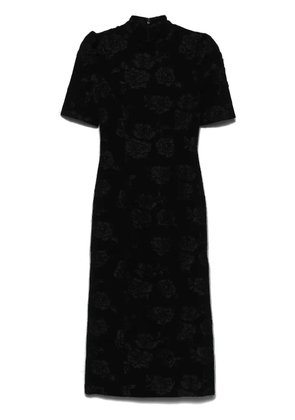 ROTATE BIRGER CHRISTENSEN jacquard midi dress - Black