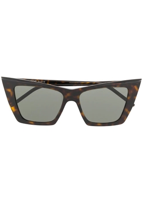 Saint Laurent Eyewear SL372003 cat eye-frame sunglasses - Brown