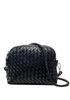 DRAGON DIFFUSION Fellini woven-leather cross body bag - Black