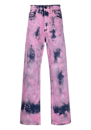 DARKPARK tie-dye straight-leg jeans - Blue