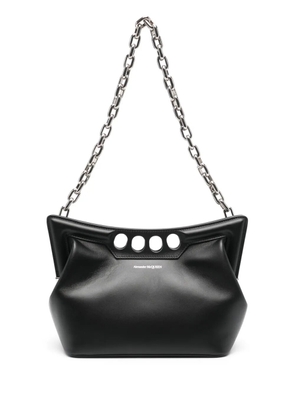 Alexander McQueen The Peak curved mini bag - Black