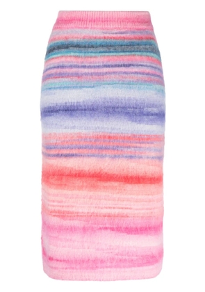 Missoni slub brushed knitted skirt - Pink