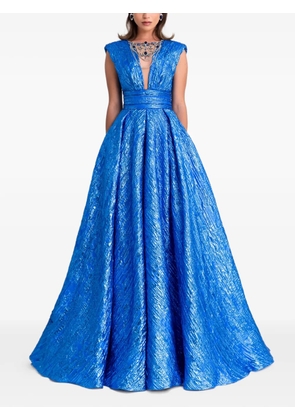 Gemy Maalouf Princess maxi dress - Blue