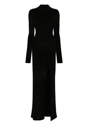 Nanushka long-sleeve towelling maxi dress - Black