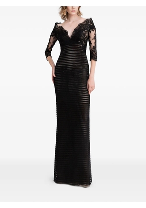 Gemy Maalouf off-the-shoulders V-neckline maxi dress - Black