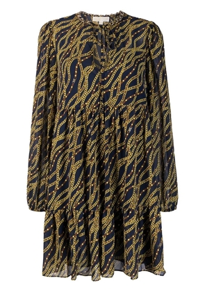 Michael Michael Kors chain-link print dress - Blue