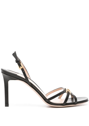 TOM FORD 90mm logo-plaque sandals - Black