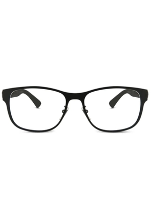 Gucci Eyewear striped detail glasses - Black