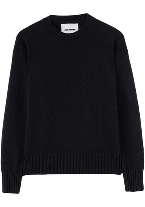 Jil Sander crew-neck cashmere jumper - Black