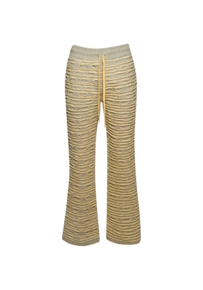 Who Decides War distressed track pants - Neutrals