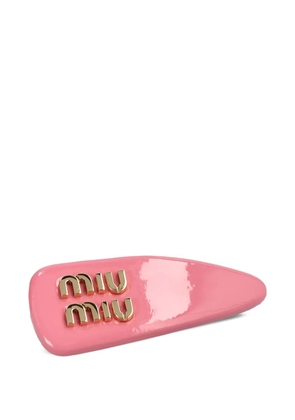 Miu Miu logo-detail hair clip - Pink