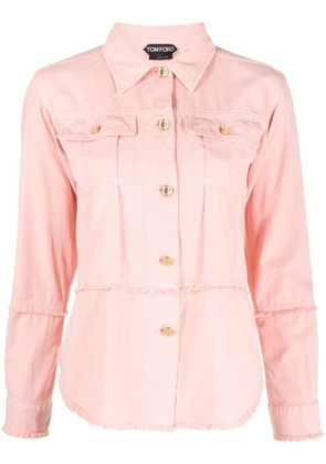 TOM FORD button-front denim shirt - Pink
