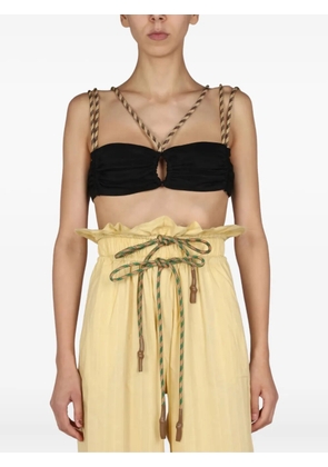 Miista Mara cut-out top - Black